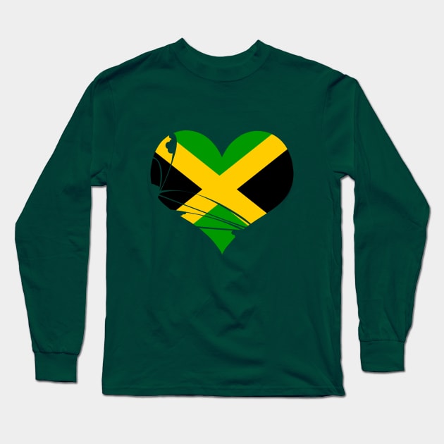 Jamaica heart Long Sleeve T-Shirt by Sinmara